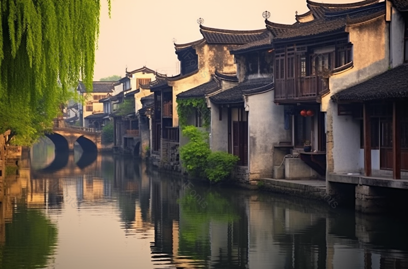 上海枫泾古镇江南著名景点中国文化水乡,高清,摄影图,摄影图片,图片大全,摄影图免费下载